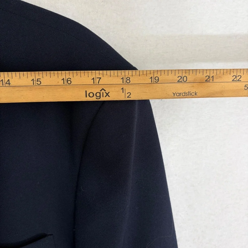 VTG Orvis Blazer 42L Hopsack Wool Navy Gold Button Travel Jacket Old Money USA